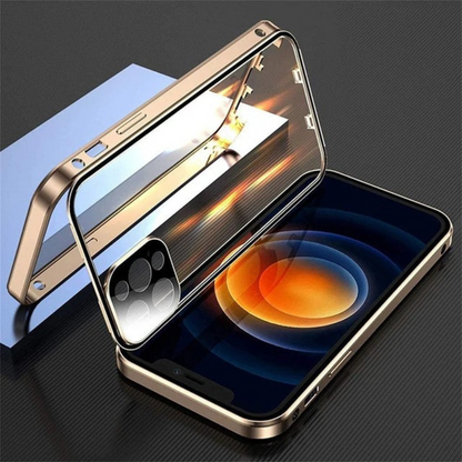 Exclusive Privacy Magnetic Glass Phone Case With 360° Protection ( iPhone )